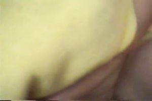 Asian hussy rubs a cock and receives her unshaved pussy smashed in POV video