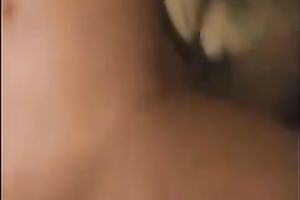 Juggy dark brown sucks and rides my dong and lets me cum on her bra buddies