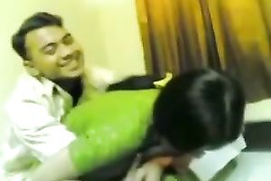 Homemade video with me kneading my Indian GF's boobs