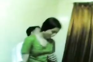 Homemade video with me kneading my Indian GF's boobs