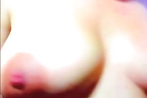 Fingering my slit and playing with my lactating love muffins