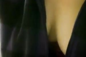 Lustful cutie showed me her well-matured boobs in the shop