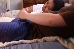 Naive Latin legal age teenager gives a head to my perky wang