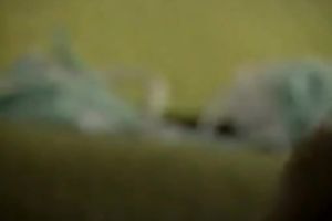 Petite dark brown wang sucker is anew stuffed with weenie