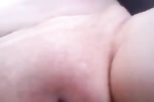 big beautiful woman white fuck buddy caresses herself with a bottle in advance of sex