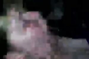 Chubby bulky woman sucks my large dark rod like a real pro