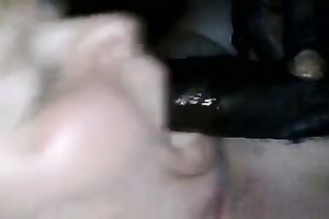 Chubby bulky woman sucks my large dark rod like a real pro