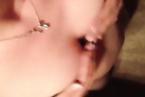 Jerking off and cumming on the flat billibongs and brassiere of my slutty wife