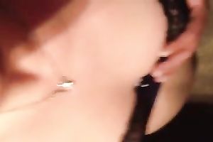 Jerking off and cumming on the flat billibongs and brassiere of my slutty wife