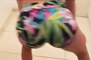 My delightful princess shakes her wet arse for me