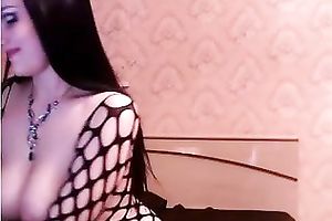 Showing my nice-looking pointer sisters and fingering my cum-hole in livecam solo video