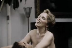 Horny older with fair hair bonks an desirous man in cowgirl style