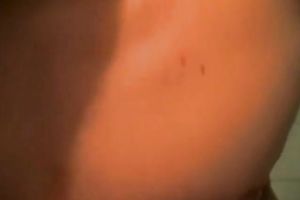 Busty torrid brunette hair gives her perverted BF good unfathomable face hole right in baths