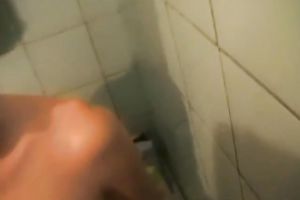 Busty torrid brunette hair gives her perverted BF good unfathomable face hole right in baths