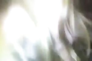 Alluring fair-haired gal works on my shaft and shows her natural melons