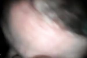 Curly haired slut knows how to give worthy head in front of a camera