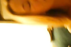 Unforgettable masturbation session at home with large marital-device