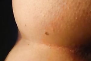 I masturbate my appetizing chocolate hole with finger