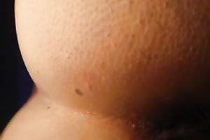 I masturbate my appetizing chocolate hole with finger