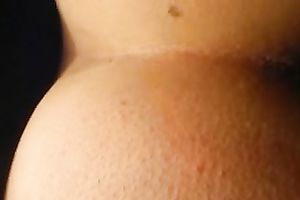 I masturbate my appetizing chocolate hole with finger