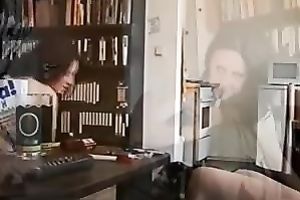 Two non-professional cuties flash their milk shakes for the livecam in homemade movie scene