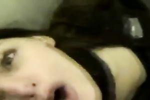 My cute brunette paramour sucks my pecker in a public baths