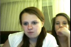 Two bored perverted hotties playing with their constricted snatches