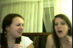 Two bored perverted hotties playing with their constricted snatches