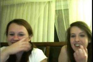 Two bored perverted hotties playing with their constricted snatches