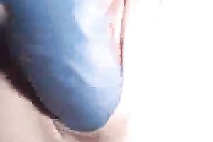 Voracious girlfriend pokes her soaked wet crack with sex toy at night