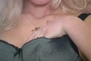 Elegant light-haired sweetheart want to demonstrate her goodies
