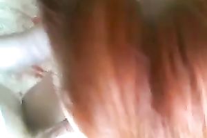 My spruce red-haired girlfriend knows how to give a worthy head