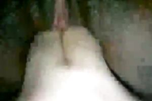 Fat cookie creampie after four fingers pussy fingering and missionary style fuck