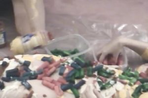 Messy homemade food fetish episode with 2 dilettante brunettes