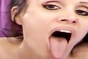 Ex white bitch of mine plays with her new sex toy and rides it on daybed