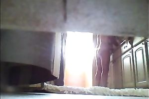 My BBC slut is pretty shaggy down there and I love spying on her