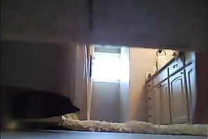 My BBC slut is pretty shaggy down there and I love spying on her