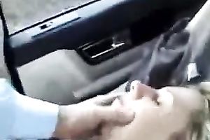Amazing sex tape with me fucking my wife's cunt unfathomable in a car