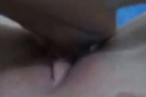 Me, entertaining myself by fingering my clitoris and slit lips