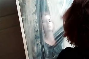 My self confident amateur wife looks nice-looking smokin' a cigarette