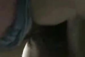 Asian non-professional dark brown girlfriend blows me on POV sexy vid