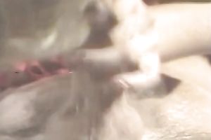 Astonishing blondie copulates a stylish stud in the evening