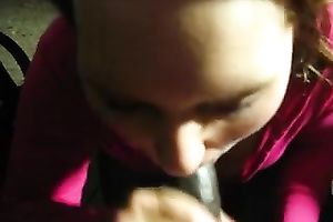 Cute dark brown college wife blows my BBC and swallows dark spunk