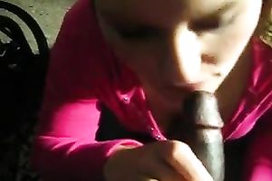 Cute dark brown college wife blows my BBC and swallows dark spunk