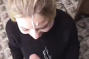 I jack off my subrigid wang passionately until my GF acquires a facial