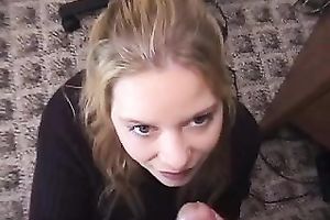 I jack off my subrigid wang passionately until my GF acquires a facial