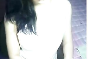 Nice web camera solo with a shy Asian sweetheart flashing her tits