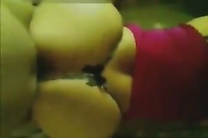 My full-bosomed girlfriend with large arse likes missionary position