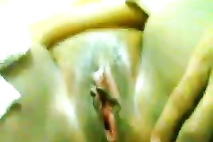 Here is my black skin voluptuous whore dirty slut wife masturbating