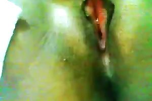 Here is my black skin voluptuous whore dirty slut wife masturbating